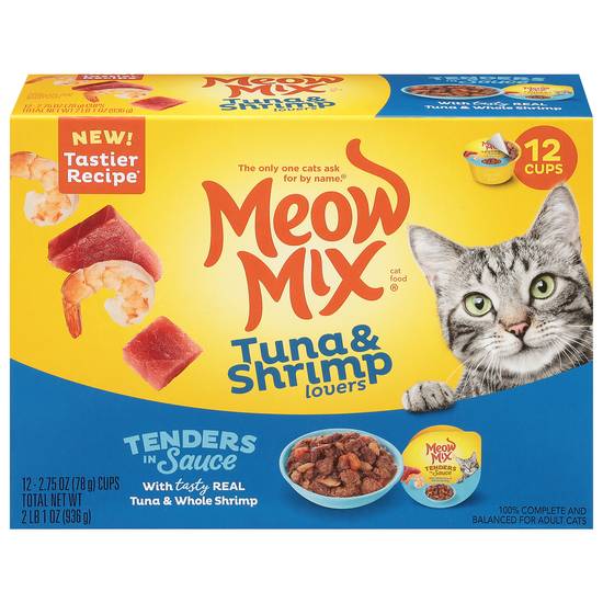 Meow Mix Tuna & Shrimp Lovers Tender Favorites Cat Food (12 ct)