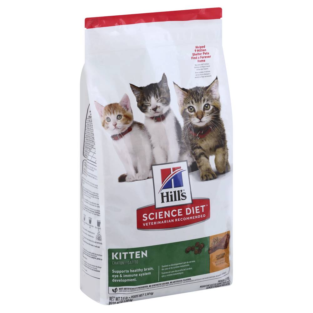 Hill's Chicken Recipe Kitten Cat Food (3.5 lbs)