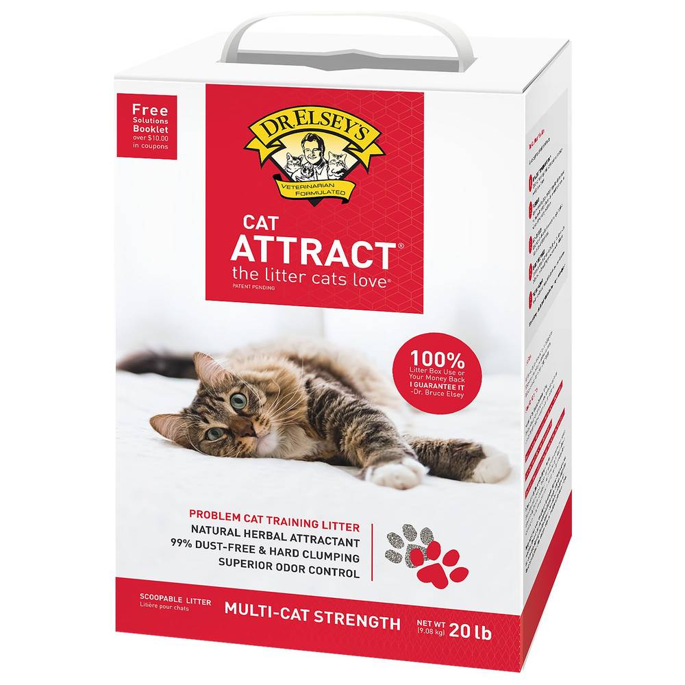 Dr. Elsey's Cat Attract Clumping Multi Cat Clay Cat Litter Low Dust