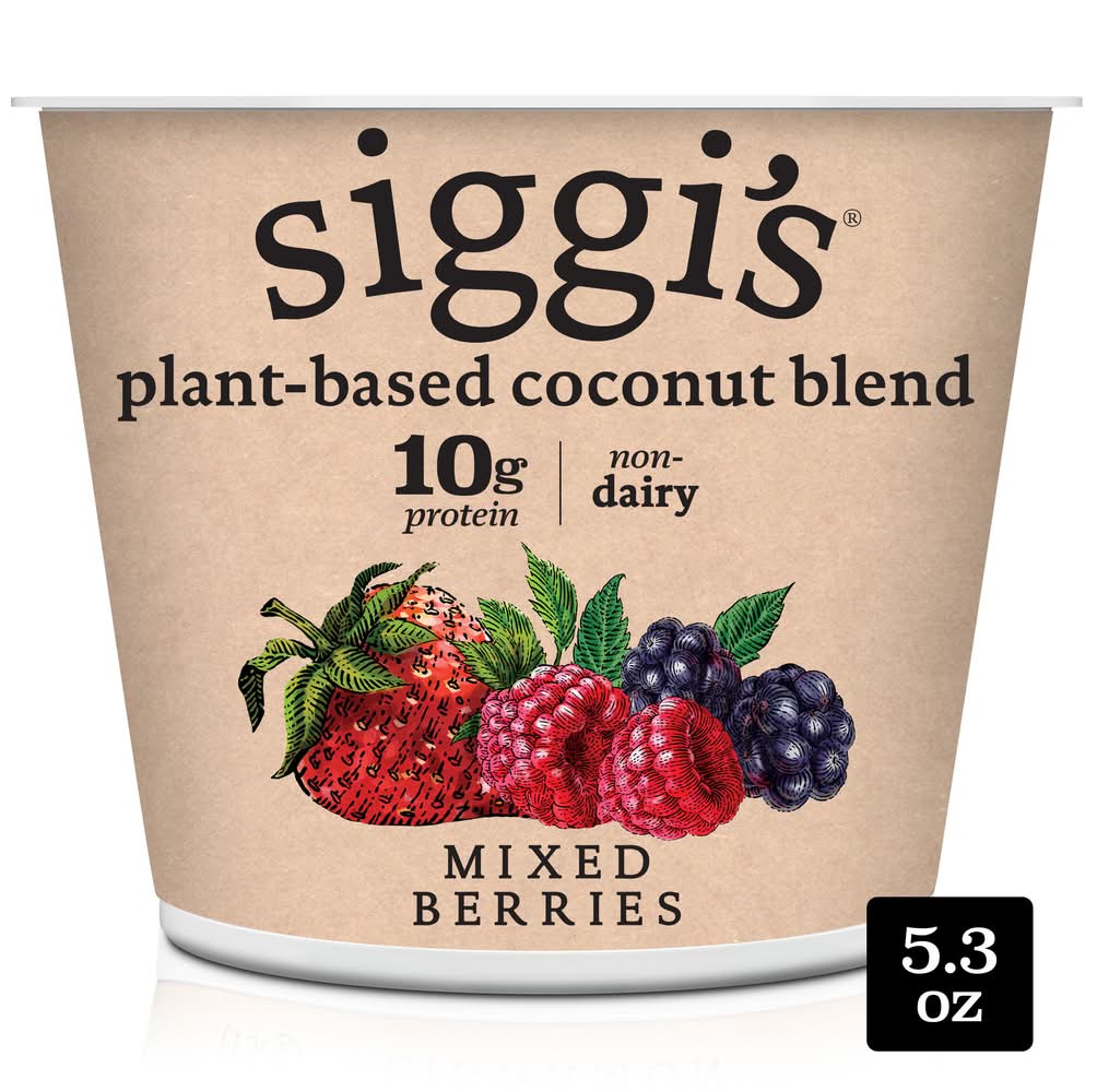 siggi's Plant-Based Coconut Blend Yogurt, Mixed Berries (5.3 oz)