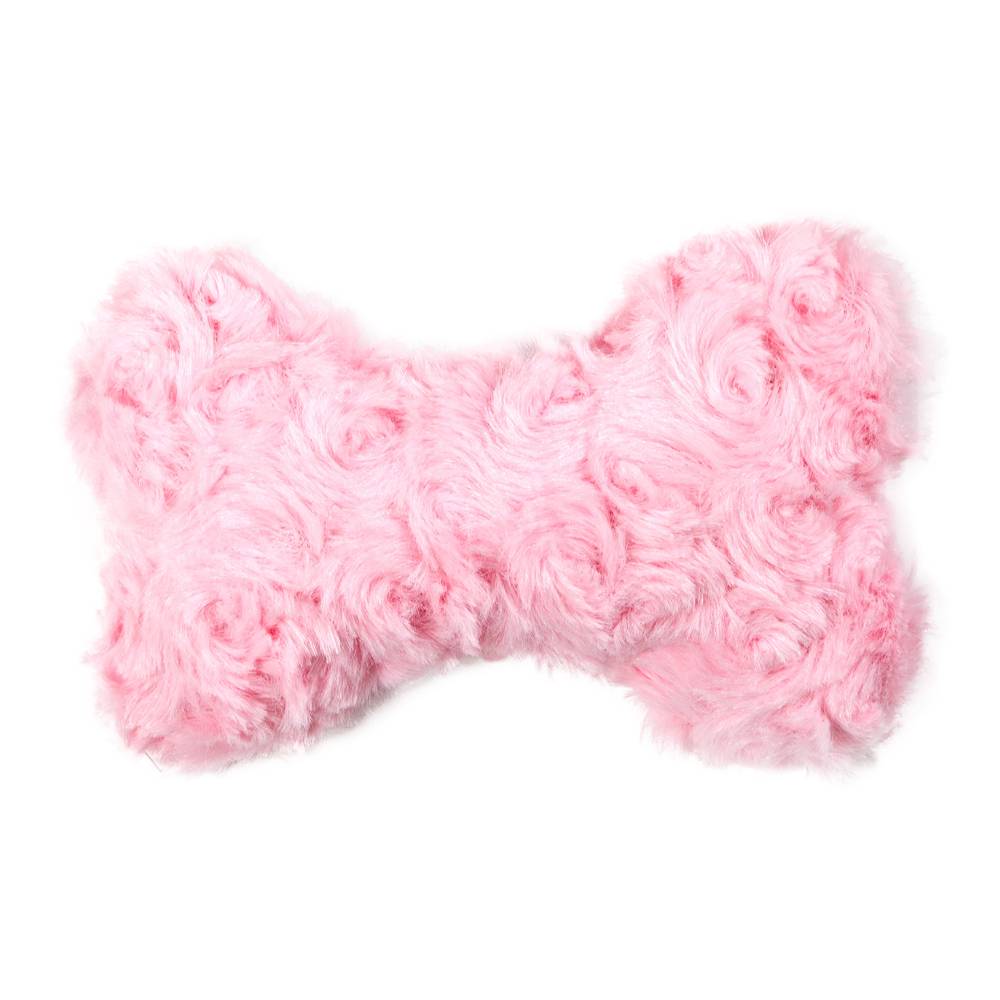 Petco juguete de peluche plush hueso para perro (rosa)