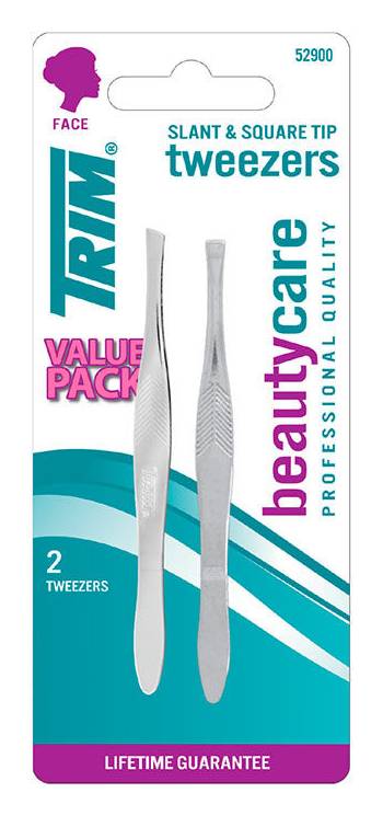 Pack de pinzas metálicas para cejas TRIM