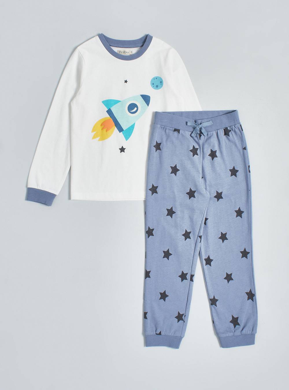 Tribu pijama jersey niño ('t 6a/marfil)