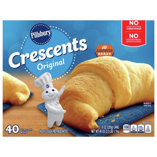 Pillsbury Crescent Rolls, Original Refrigerated Canned Pastry