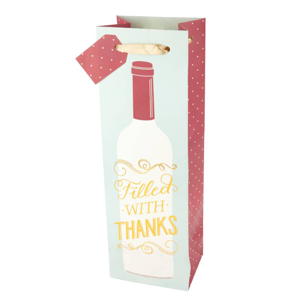 TRUE Single Bottle Paper Wine Bag