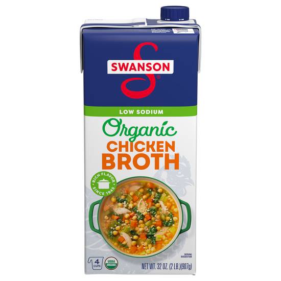 Swanson Organic Low Sodium Chicken Broth