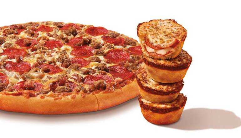 3 Meat Treat Pizza with Crazy Puffs™