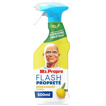 Nettoyant Ménager  Dégraissant Citron Flash Propreté MR PROPRE - le spray de 500mL