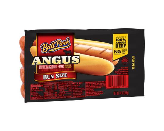 Ball Park · Angus Uncured Beef Franks Bun Size (14 oz)