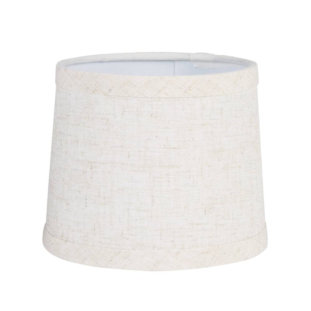 allen + roth 4.5-in x 5.75-in Light Gray Fabric Drum Lamp Shade | LSH041