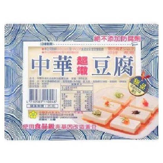 中華超嫩豆腐(非基因改造黃豆)300g