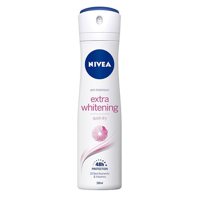 妮維雅 NIVEA 止汗爽身噴霧150ml  美白系列