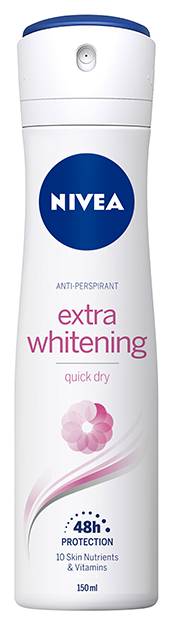 妮維雅 NIVEA 止汗爽身噴霧150ml  美白系列