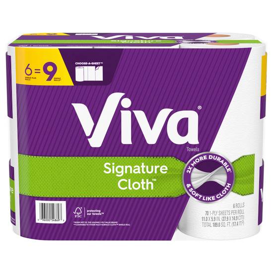 Viva Signature Cloth Towels Rolls (white)