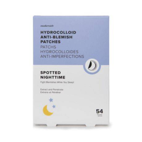 Maskeraide Spotted Nighttime Hydrocolloid Acne Patch Spot Treatment, Clear Pimple Patches