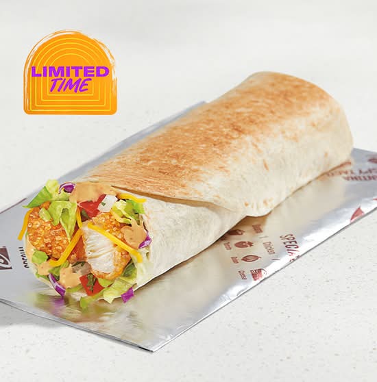 Creamy Chipotle Crispy Chicken Burrito