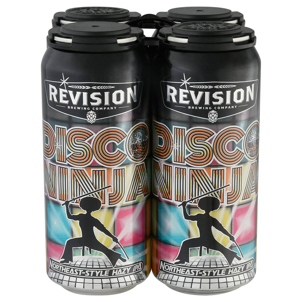 Revision Brewing Company Disco Ninja Domestic Hazy Ipa Beer (4 ct, 1 pt)