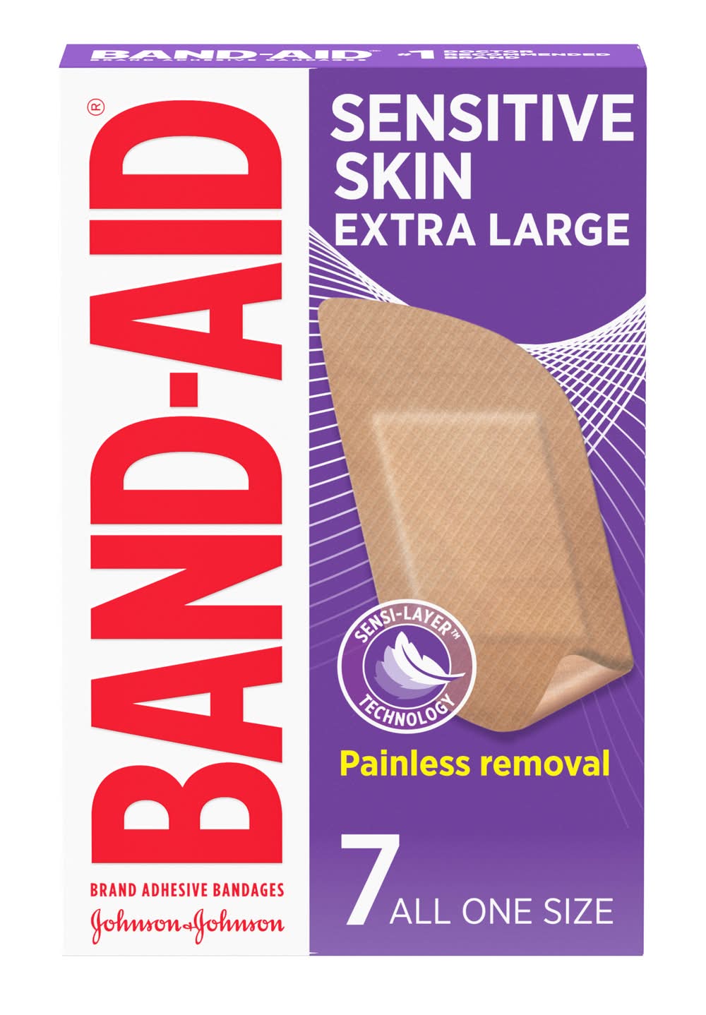 Band-Aid Sensitive Skin Extra Large Adhesive Bandages (3.2 oz)