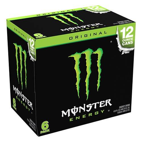 Monster Energy Drink - 12.0 fl oz x 6 pack