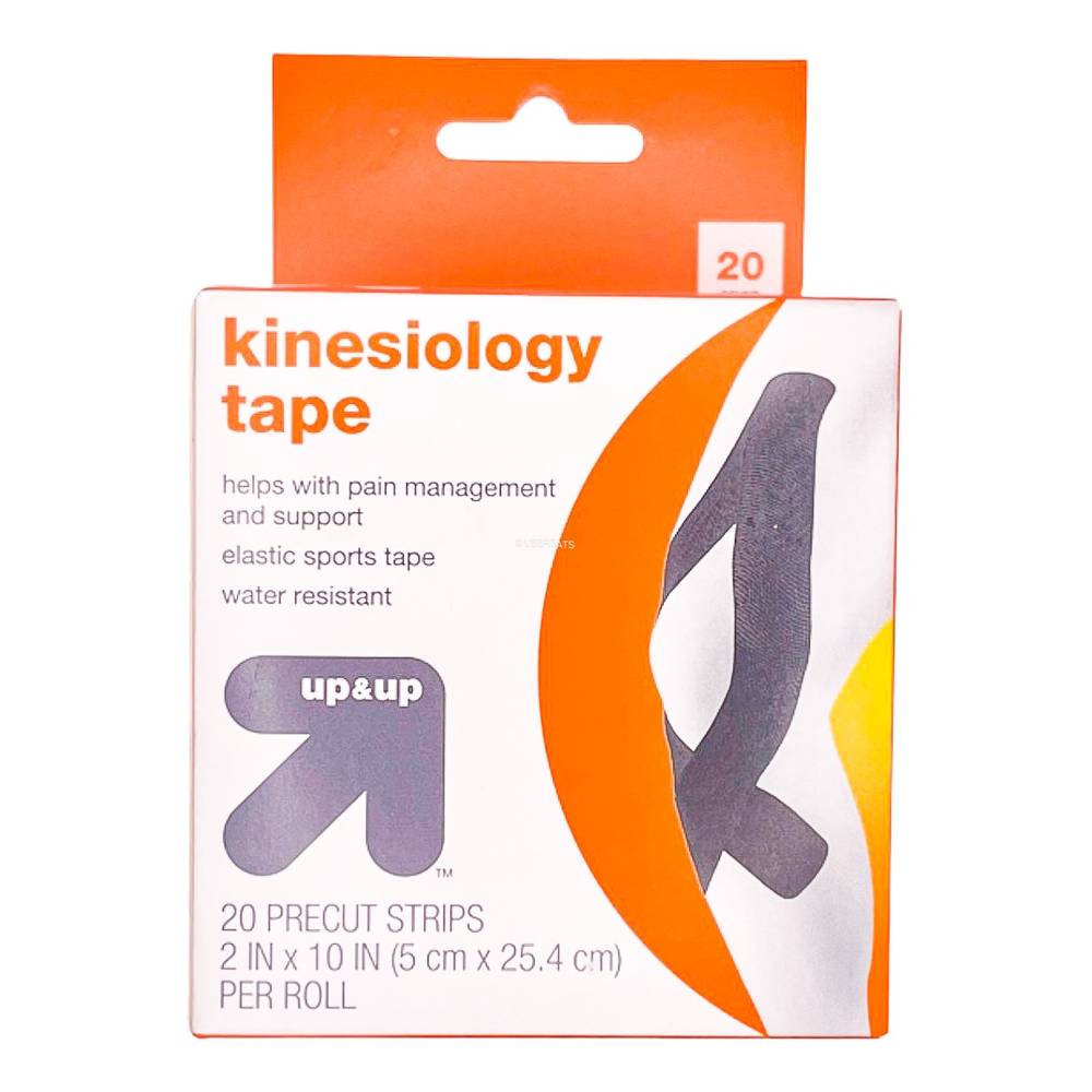 Up&Up Pre-Cut Kinesiology Tape (20 ct) (2in x 10in)