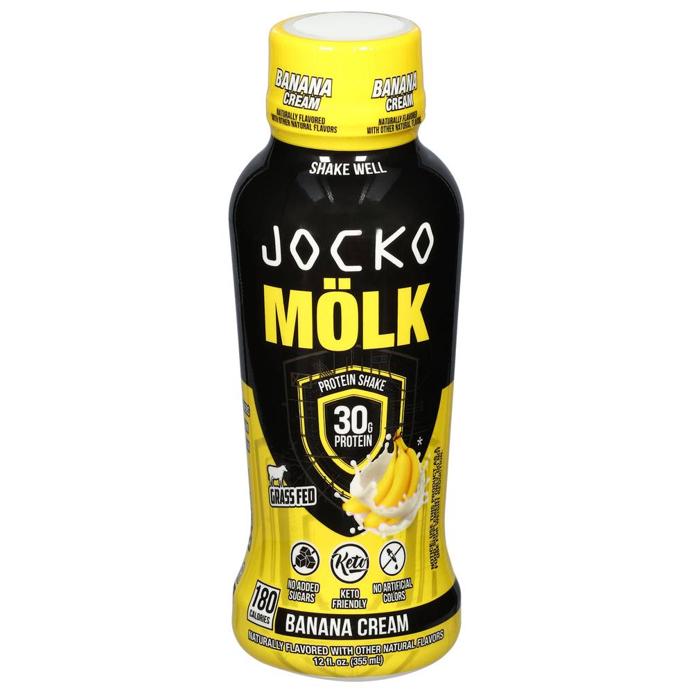 Jocko Cream Mölk Shake Hdpe, Banana (12 fl oz)