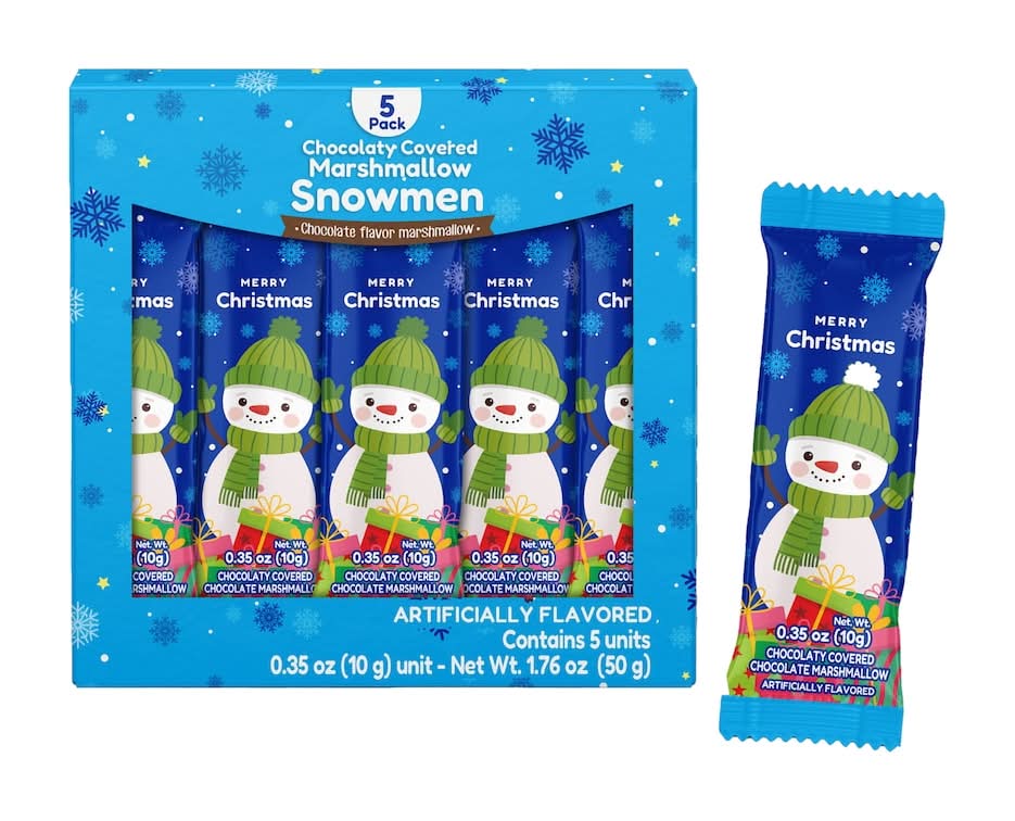 Nucita Snowmen Covered Marshmallow, Chocolate (5 x 0.35 oz)