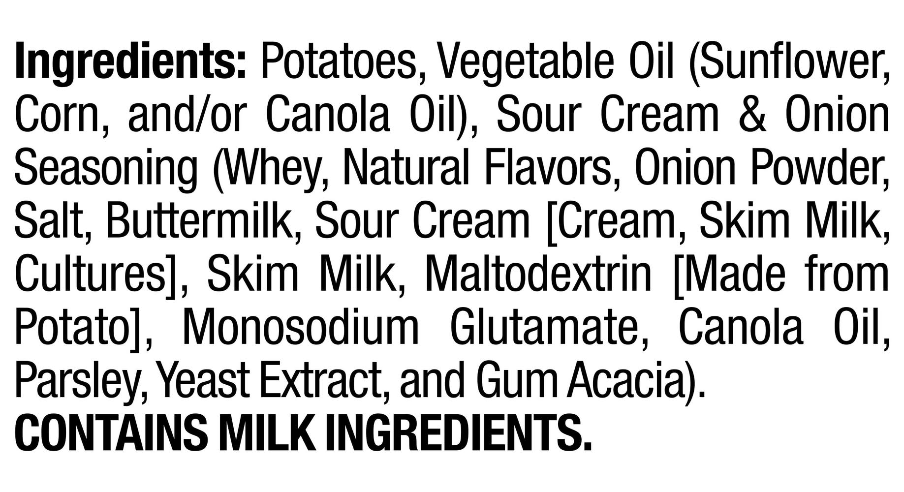 Ruffles Potato Chips, Sour Cream & Onion (2.5 oz)