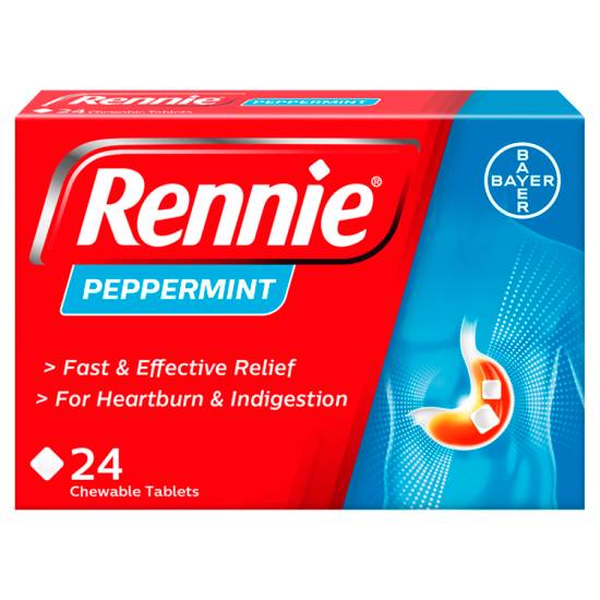 Rennie Peppermint Chewable Tablets (30.05g)