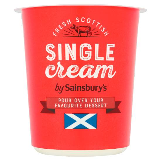 Sainsbury's Fresh Scottish Single Cream (300ml)