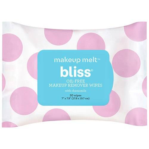 Bliss Makeup Melt Oil-Free Makeup Remover Wipes Chamomile - 30.0 ea