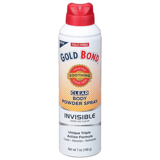 Gold Bond Invisible Clear Body Powder Spray