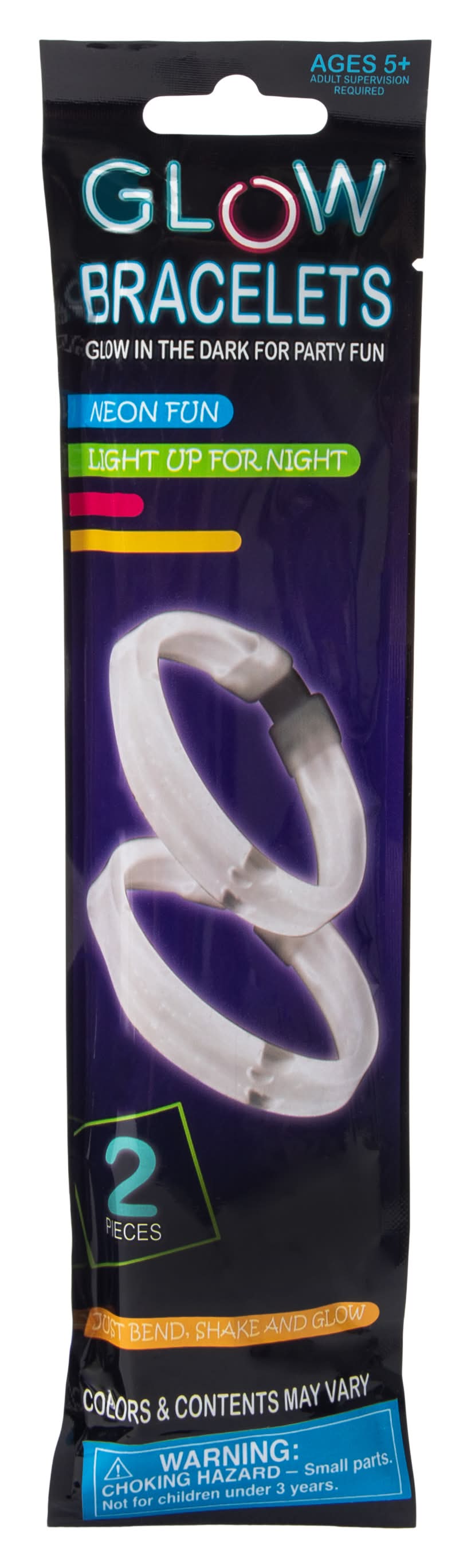 Glow Bracelets 2-Pack White