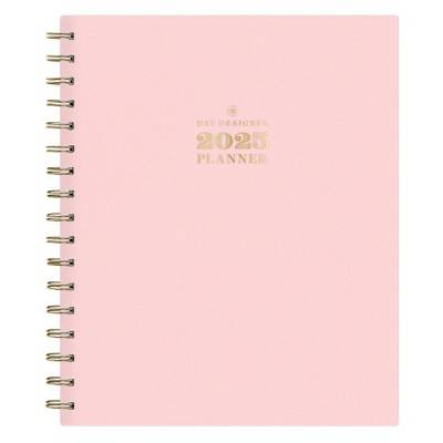 Day Designer 2025 Weekly/Monthly Planner 9.25"x7.87" Wirebound Blush