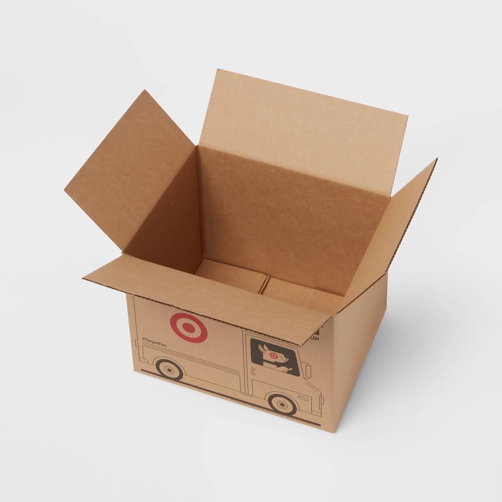 up&up Cardboard Mailing Box, Small, Brown