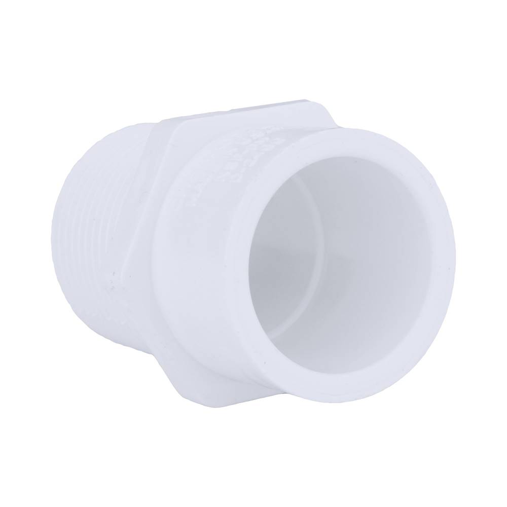 Charlotte Pipe 1-in x 3/4-in Schedule 40 PVC Reducing Male Adapter | PVC 02110  0800