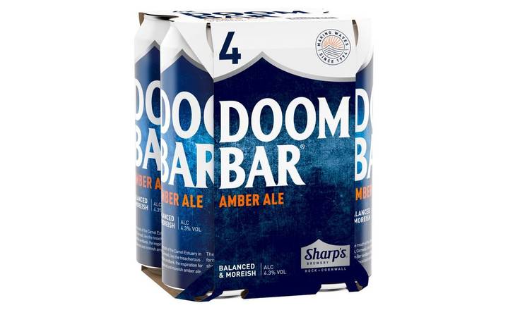 Doom Bar Amber Ale 4 x 500ml Cans (396095)