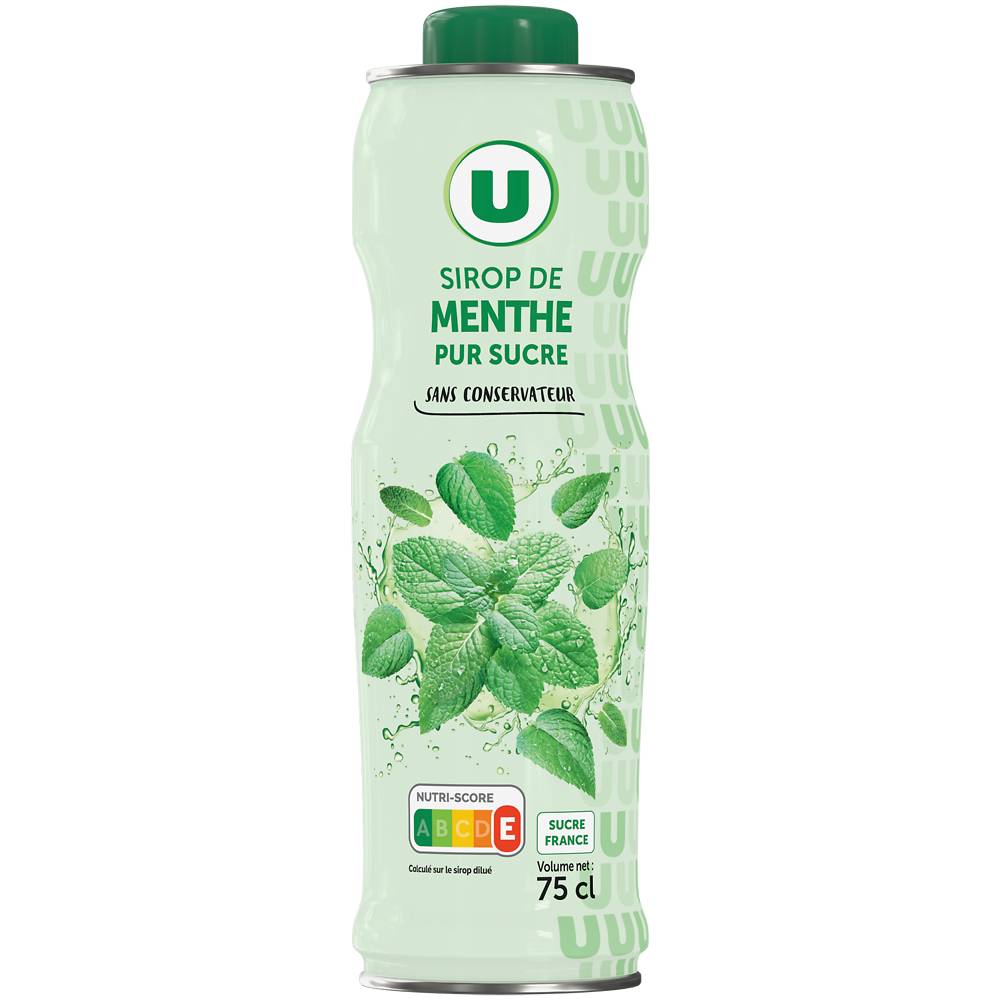 U - Sirop de menthe vert (750 ml)
