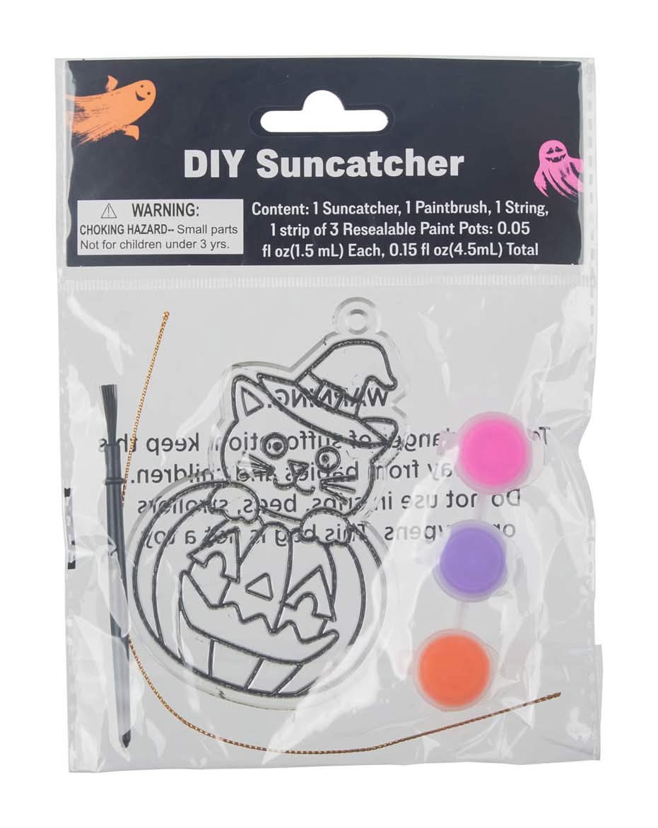 Halloween Diy Suncatcher Kit 3 Assorted Styles