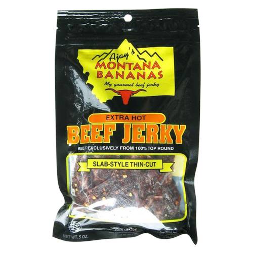 Ajay's Montana Bananas Extra Hot Thin Cut Sweet Teriyaki Beef Jerky (5.2 oz)