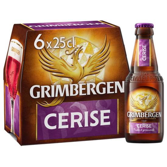 Grimbergen - Bière aromatisée cerise (6 pièces, 250 ml)