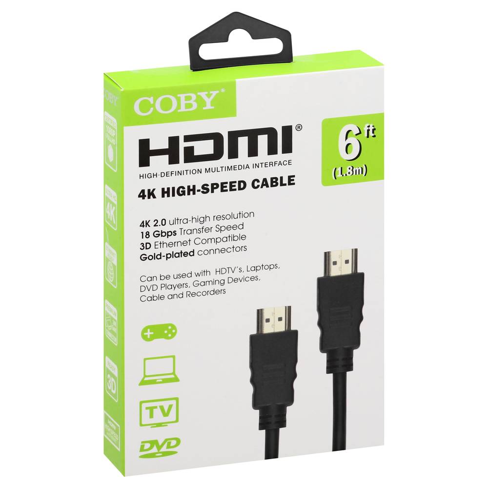 Coby Hdmi 4k High Speed Cable