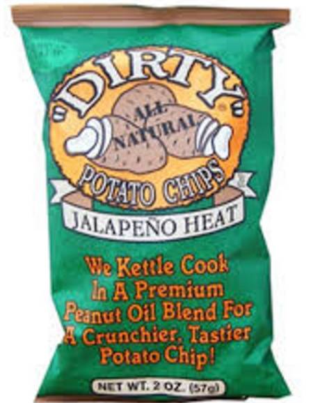 Dirty - Jalapeno Heat Potato Chip - 25/2 oz (1X25|Case of 1)