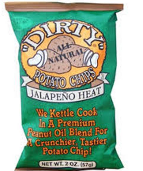 Dirty - Jalapeno Heat Potato Chip - 25/2 oz (1X25|1 Unit per Case)