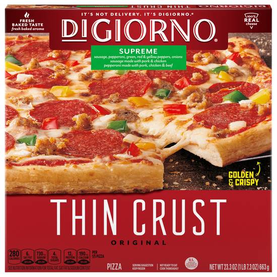 Digiorno Thin Crust Original Supreme Pizza