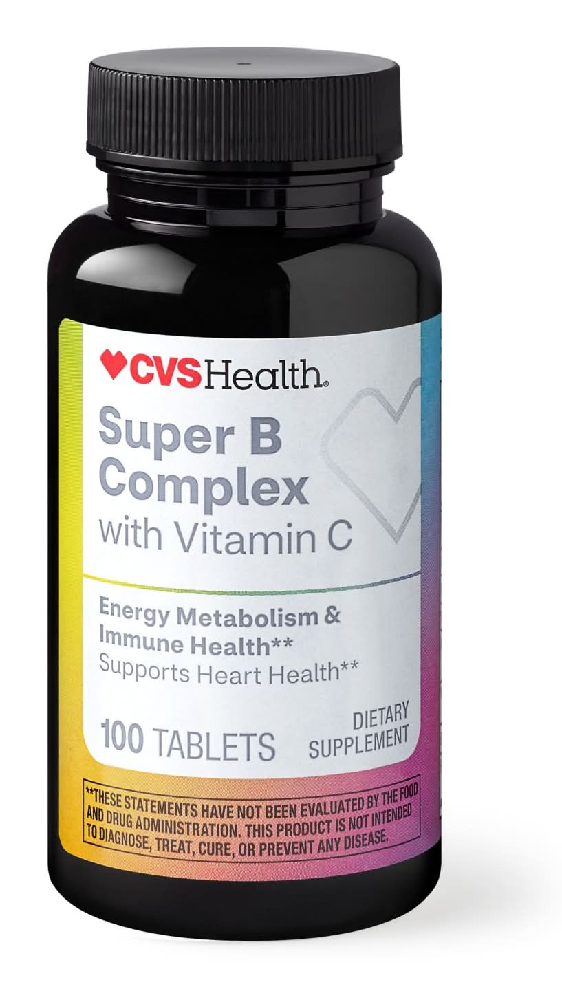 Cvs Super B Complex With Vitamin C Caplets, 100 Ct