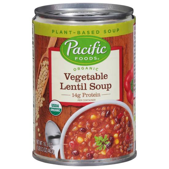 Pacific Foods Organic Plant-Based Vegetable Lentil Soup