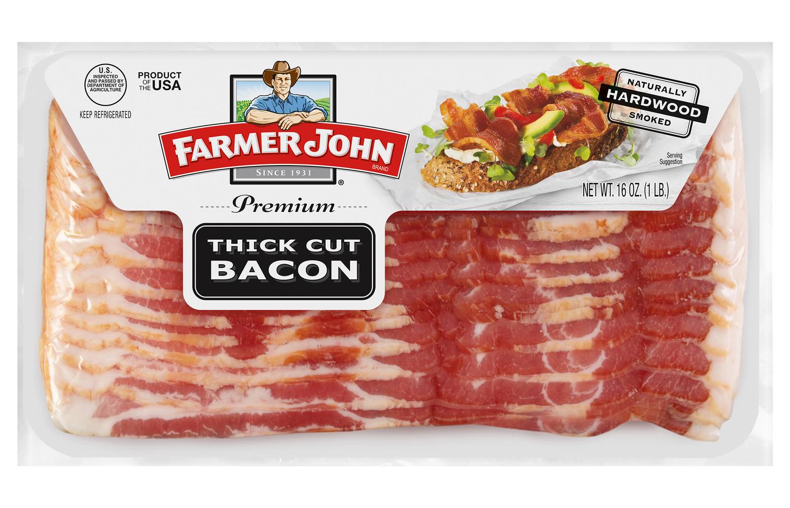 Farmer John Thick Cut Premium Bacon (1 lbs)