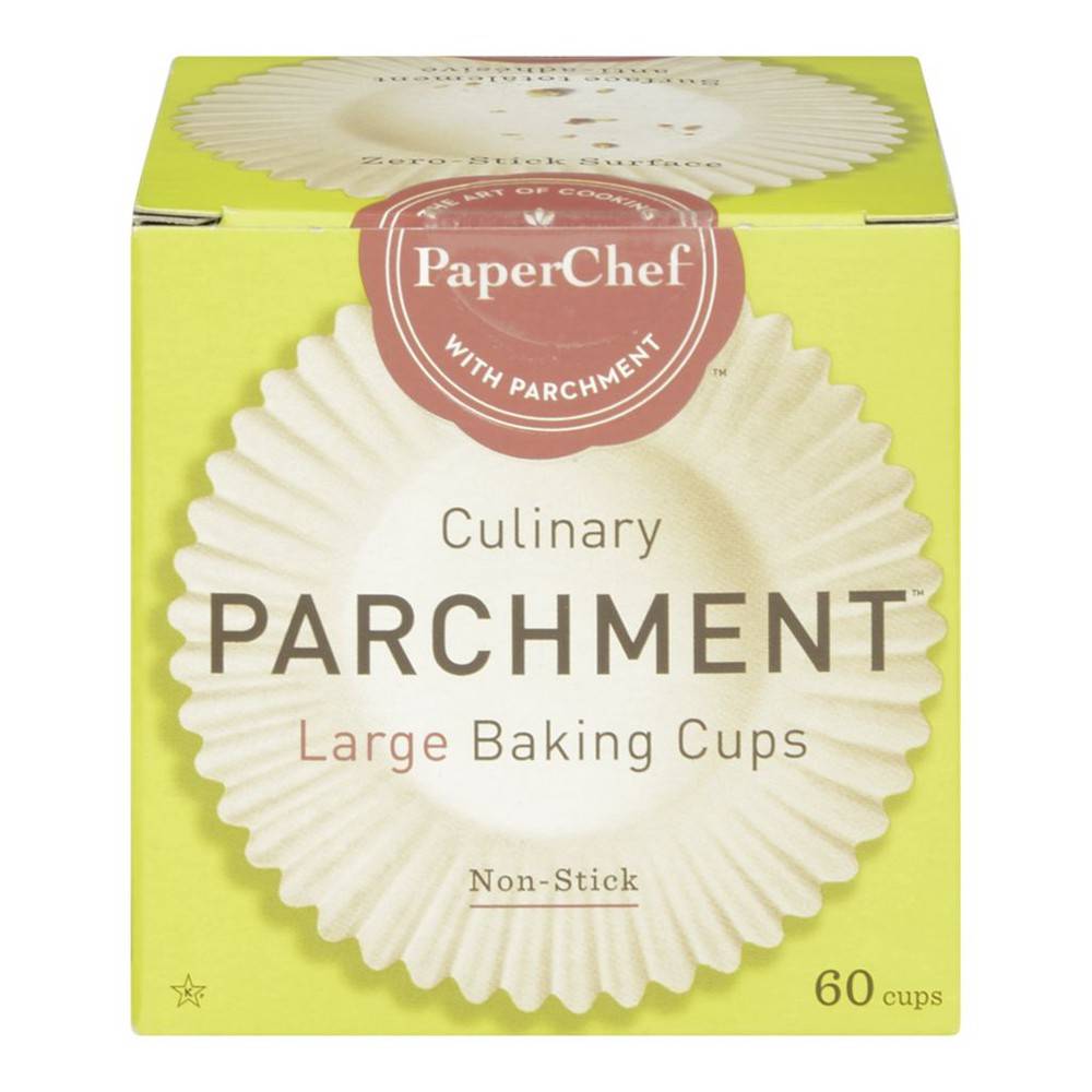 PaperChef Culinary Parchment, Large Baking Cups