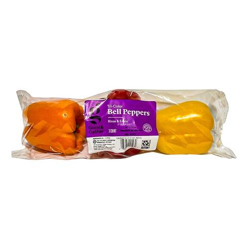 Good & Gather Tri-Colored Bell Peppers (3 ct)