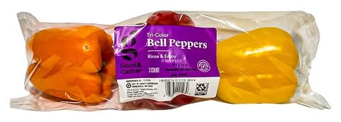 Good & Gather Tri-Colored Bell Peppers (16 oz, 3 ct)